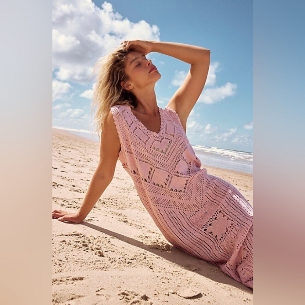 Free People Santorini Fauxchet Sweater Dress Size S